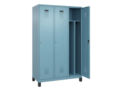 locker voor scheiding van kleding,HxBxD 1950x1200x500mm,3vak