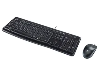 Logitech QWERTY Toetsenbord + Muis Zwart - 1