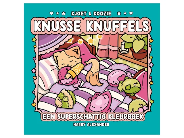 Kleurboek MUS Kjoet & Koozie Knusse knuffels