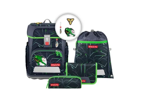 Rugzak Step by Step Nylon Cloud set Ninja Kimo met gevuld etui groot,