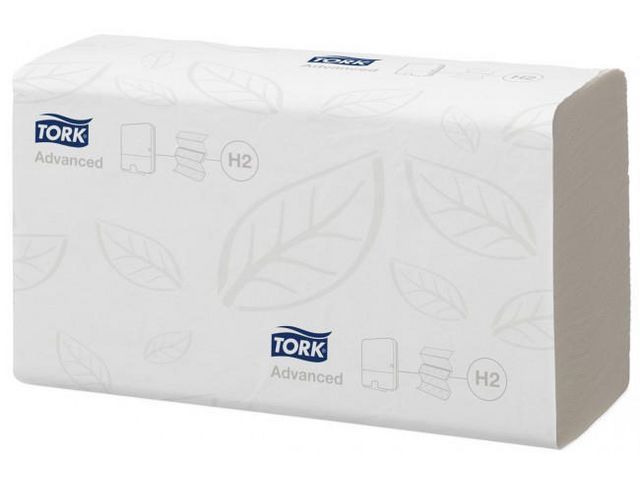 Advanced Papieren Handdoeken, H2, 2-laags, Wit | Vouwhanddoeken.nl