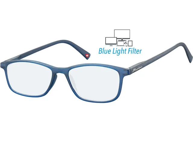 Bril Montana +0.00 dpt blue light filter blauw