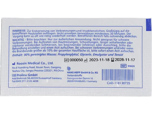 Brandwondengel First Aid Only pak 8 stuks à 3,5g