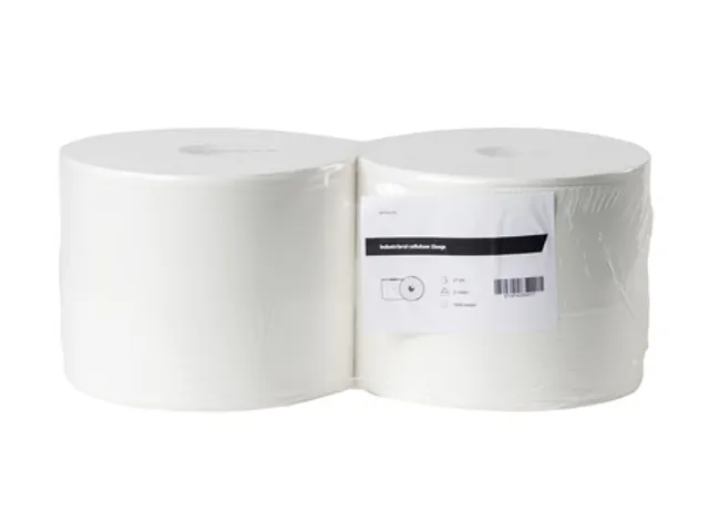 Poetspapier Cellulose 1-laags 2 Rol