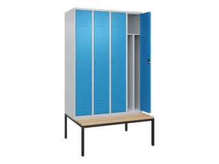 locker voor scheiding van kleding,HxBxD 2120x1200x815mm,4vak - 2