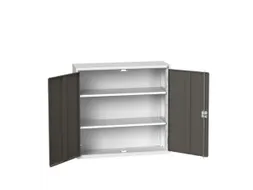 wandkast 1000x1050x350mm 2xStalen bodem sokkel Ral 7035 front Ral 7016