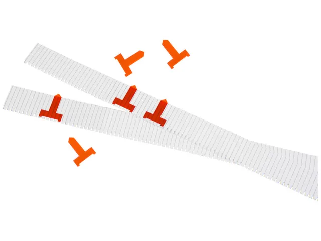 Flèche de Planification 7mm Plastique Orange Transparent