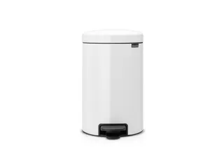 Pedaalemmer Newicon 12 Liter Metalen Binnenemmer Wit - 1
