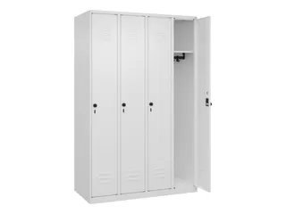 locker,HxBxD 1850x1200x500mm,4vak,vak B 300mm,draaigrendel - 2