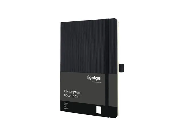 Carnet Conceptum A5 noir blanc SC 194pag 80gr