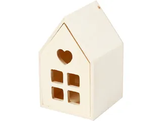 Huis met lade Creativ Company 10.8x6.8 cm hout - 2