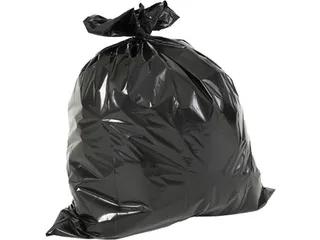Vuilniszak 20 micron 60x80x0.02 cm 60L Zwart HDPE 20x20 rol - 2