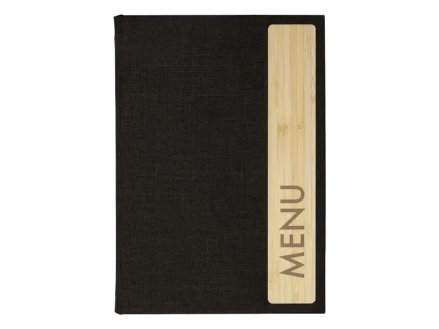 Menukaart map Sigel A5 Eco serie D.grijs/hout voor 8 blad