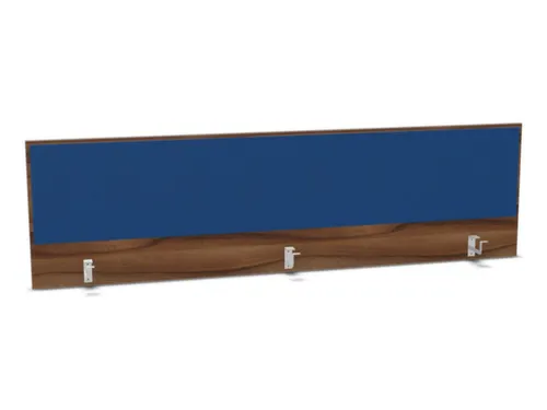 opzetpaneel bureau aanbouw achter NP-tiepolo nut BN6016-blauw 2000mm