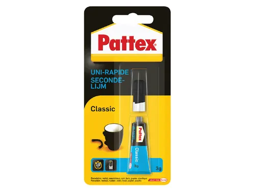 Secondelijm Pattex Classic tube 3gram op blister