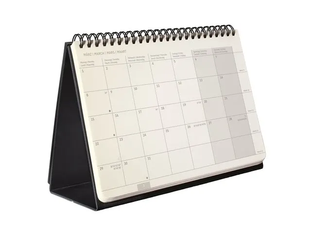 Tafelagenda Conceptum A5 2027 zwart liggend HC