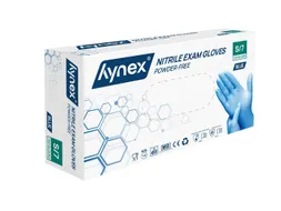 Handschoen Hynex Maat S nitril 100stuks blauw