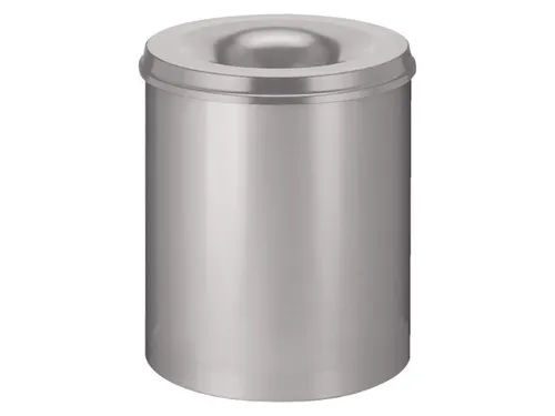Papierbak met Vlamdover 80 Liter Ø465mm Grijs