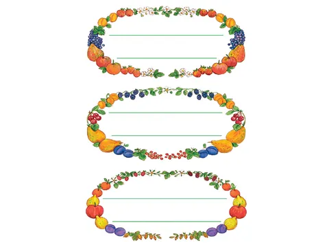 Keuken Etiket Herma 3598 Vruchtenkrans 12 stuks