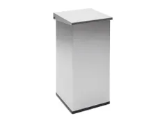 Vuurbestendige afvalbak Carro-Lift met demper 55 Liter RVS