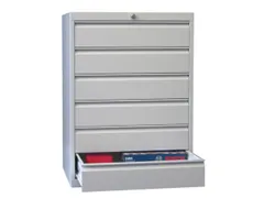 ladekast HxBxD 1000x1023x600mm 6laden slot RAL7035 front RAL7016