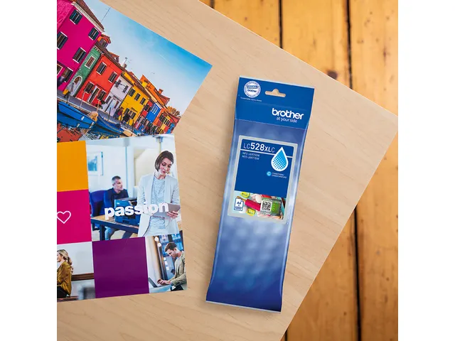 Inktcartridge Brother LC-528XLC blauw