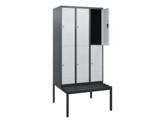 Dubbeldekse dekenkist,HxBxD 1950x900x815mm,3x2vak.,vak B 300mm - 2