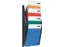 Folderhouder Helit wand 4x A4 zwart