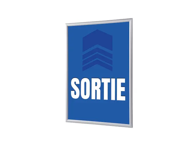 Kliklijst A1 complete set met print "SORTIE" Blauw