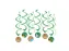 Jungle hangdecoratie 70cm Party Swirl 12 stuks