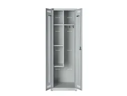 schoonmaakkast,HxBxD 1850x600x500mm,4vakken/kledingstang/haken