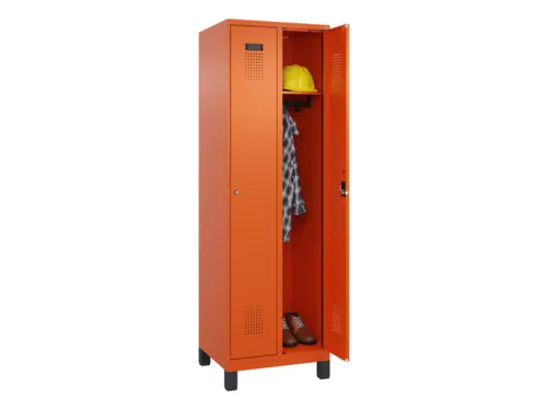 locker,HxBxD 1950x600x500mm,2vak,vak B 300mm,cil.-slot,voeten