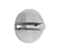 Wandgarderobe Alco zilver 1 haak incl. bevestigingsmateriaal