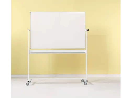 Kantelbord Whiteboard 120x200cm Dubbelzijdig Gelakt Staal Wit