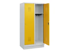 schoollocker,HxBxD 1630x800x500mm,2vak,vak B 400mm,cil.-slot,sokkel