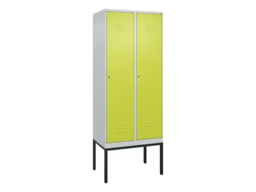 locker,HxBxD 2120x800x500mm,2vak,vak B 400mm,cil.-slot,voetonderstel