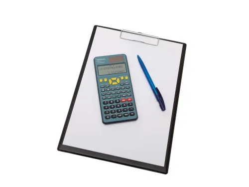 Wetenschappelijk Bureaurekenmachine MSC 417 Solar Batterij blauw zwart