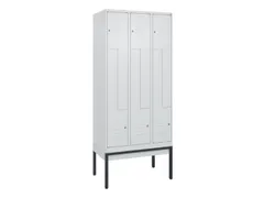 Z-garderobekast,HxBxD 2120x900x500mm,vak B 150/300mm,cil.-slot