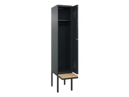 locker met bank,HxBxD 2120x400x815mm,1vak,vak B 400mm,cilinderslot