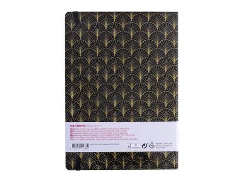 Schetsboek Talens Art Creation 80 vel 140gr 210x297mm art deco