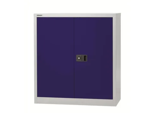 kantoorkast openslaande deuren 1000x914x400mm Stalen lichtgrijs blauw