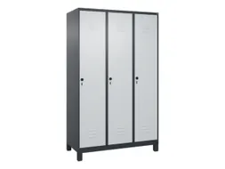 locker,HxBxD 1950x1200x500mm,3vak,vak B 400mm,draaigrendel,voeten