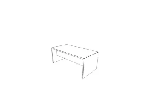 Bureau 1800x900mm Zijpaneel Bladdecor Noten