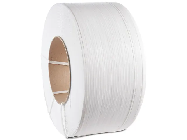 Bande de cerclage 12mmx0,55mmx3000m Blanc