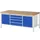 werkbank,HxBxD 840-1040x2000x900mm,beukblad,draagverm. 1250kg,4voeten