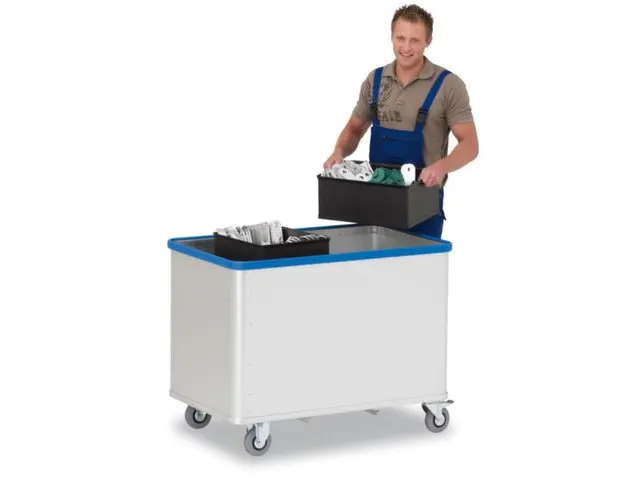 Bakwagen Aluminium 70kg (Veerkracht) 895x1515x745mm 615l