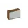 Schuifdeurkast 770x1200x430mm Romp Noten Decor Front Lichtgrijs