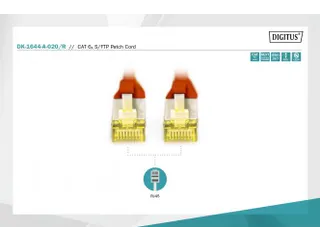 CAT 6A S-FTP patchkabel Cu LSZH AWG 26/7 Lengte 2m Rood - 3