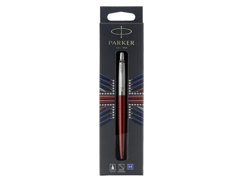 Balpen Parker Jotter Kensington red CT medium op blister