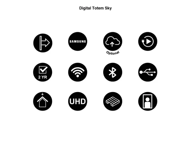 Digitale Totem Sky met 43 inch Samsung scherm